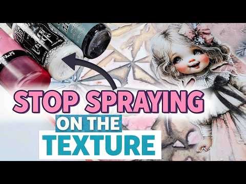 🩷 THE SECRET of Mixed Media Art Journal Tutorial. Textured MODELLING PASTE background #artjournaling