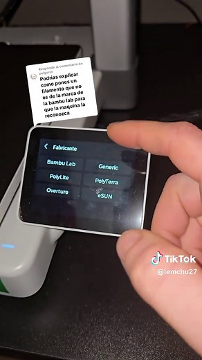 Cómo cambiar el filamento en la Bambu Lab A1