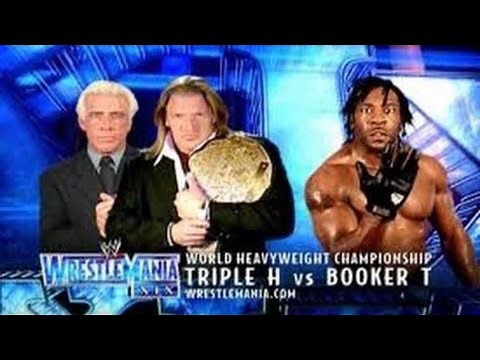 WWE WrestleMania 19 Triple H (c) vs Booker T Full Match