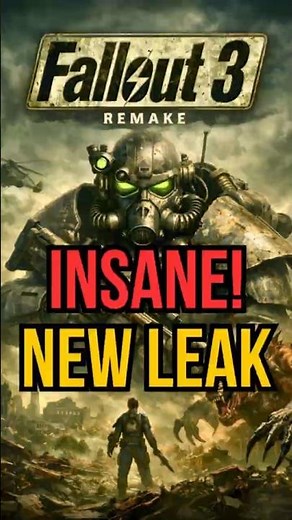 Insane! New Fallout 3 Remake Leak #gaming #fallout #fallout3