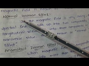 zeeman effect, experimental arrangement