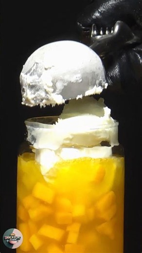 Mogu Mogu Mango Ice cream ASMR 🥭🍨 | Nata-De-Coco fun #viral