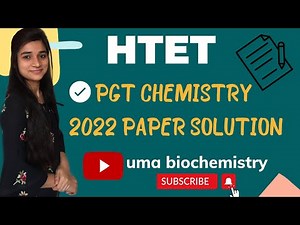 Htet pgt chemistry 2022 paper solution