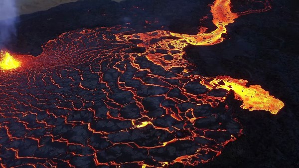 Natural Volcano Eruption Powerful Nature in Action