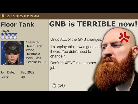 Gunbreaker Changes are Bad ?!? FFXIV Players Are Mad at Xeno on the Official Forums