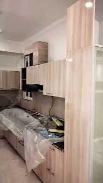 LCD panel wall design modular kitchen almari cupboard wardrobe bedside table bedside stool