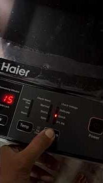 Haier washing machine setting #haierwashingmachine #haier