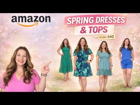 Amazon Spring Try-On Haul 🌸 Dresses & Tops You NEED for 2026 | ft Glamaker
