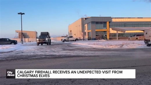 Calgary firehall receives an unexpected visit from Christmas elves