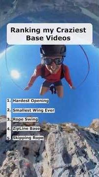 Ranking my craziest base jumps #extremesports #adrenaline
