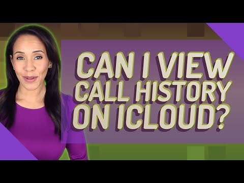 Can I view call history on iCloud?