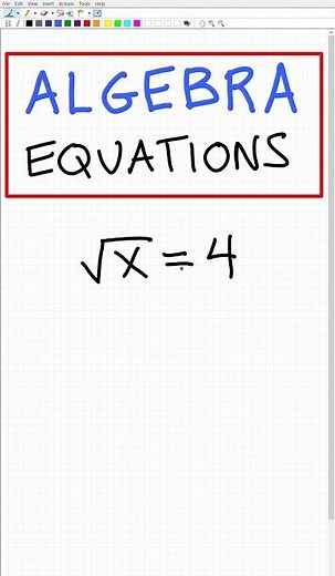 square root equations are EASY!