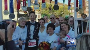 Wedding held during Chicago Marathon
