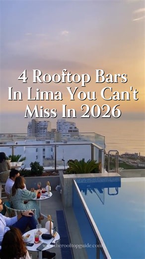 Best rooftop bars in Lima 🌇🍸 If you’re looking for Lima rooftop bars with ocean views, sunsets, and great cocktails, these spots belong on your list. Save this guide for your Lima nightlife plans. #RooftopBarsLima #BestRooftopBars #LimaRooftops #LimaNightlife #limatravel