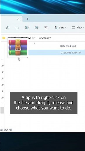 Windows 11 - RAR/ ZIP-file tip #shorts