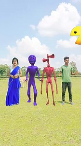 Purple dame tu alien, red siren vs blue saree girl correct head matching vfx shorts video #shorts #trendingreels | UK Vfx