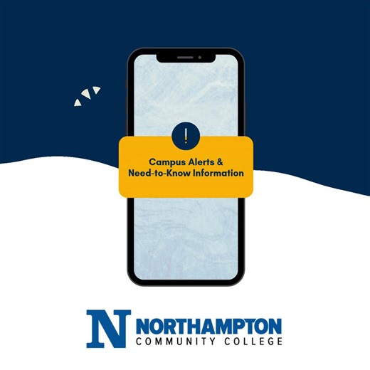 NCC students, you are automatically enrolled in text alerts that come to your mobile device in the event of weather closures, campus emergencies, etc., but your number MUST be listed as mobile on Workday to receive these. Log in to your Workday account, click on your photo/cloud icon to view your profile, and click on the "Contact" tab. Make sure your primary phone number is a mobile number and that it is marked as mobile. | Northampton Community College