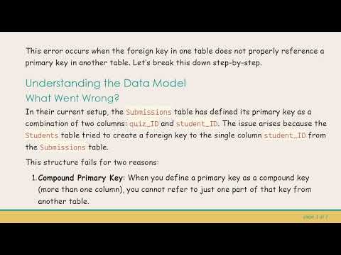 Understanding and Fixing the Foreign Key Constraint Error in MySQL