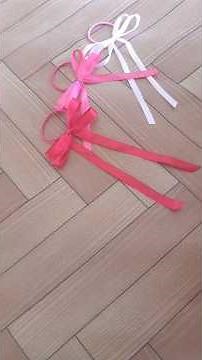 Easy Ribbon Bow Hair Tie Tutorial 🎀🎀