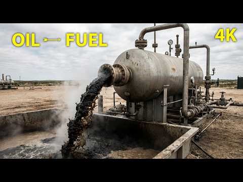 Inside a Crude Oil Refinery… How Oil Becomes Fuel (Full Process)