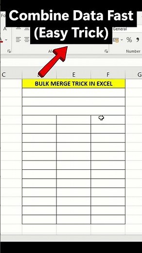 Bulk Merge in Excel ⚡ Combine Data Fast (Easy Trick) #shortvideo #excel #exceltricks #exceltips