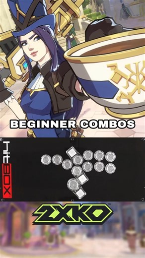 Caitlyn - Beginner Combos #HitBox #HowToHitBox #Leverless #2XKO #2XKO_Caitlyn
