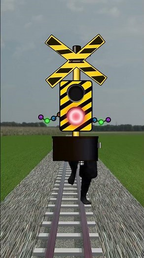 はしってきてスワイプされるへんなふみきりカンカン 踏切アニメ Railroad Crossing fumikri Japan railroad crossing