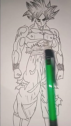 Step by Step Goku Super Saiyan Drawing | Dragon Ball Tutorial