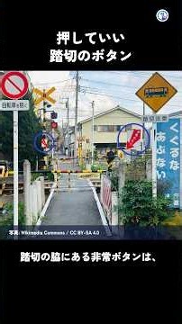 【押して】踏切の非常ボタンは押していい 電車は600m止まれない【雑学】