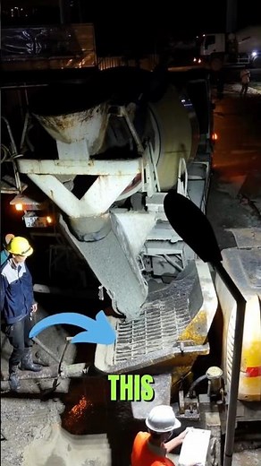 Engineers Do You Know Why Concrete Passes Through This Hopper Grate? #siteengineering #concretepour