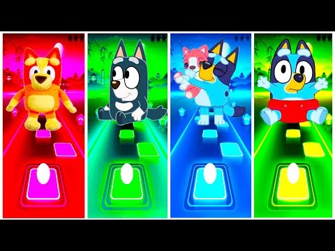 Bluey Magic vs Bluey Bingo Friends – Funny Moments | Tiles Hop Edm Rush Gameplay