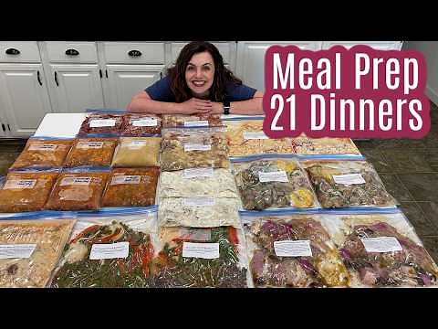 21 Make Ahead Meals for One or Two | Freezer Meal Prep