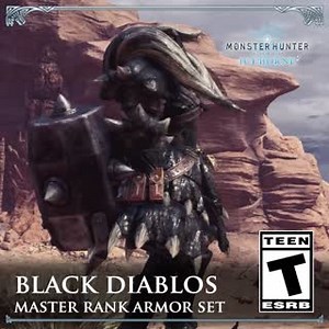 The massive Black Diablos horns that sit upon your shoulders impress fear on your prey. #Iceborne | Monster Hunter