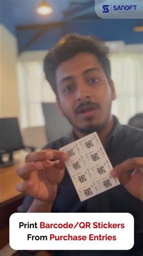 Sanoft POS: Barcode printing from admin dashboard