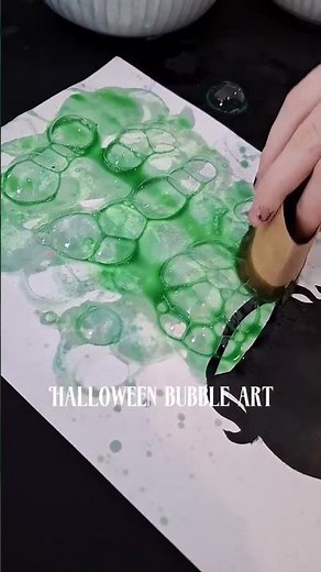 Bubbling Cauldron Halloween Art - Easy Halloween Craft Idea