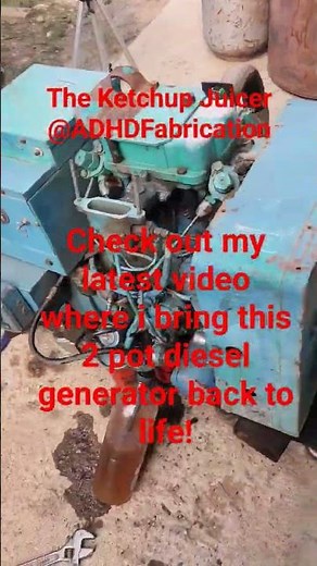 Cummins / Onan diesel generator revival!❤️ first start, old start, cold start #Onan #Cummins #diesel