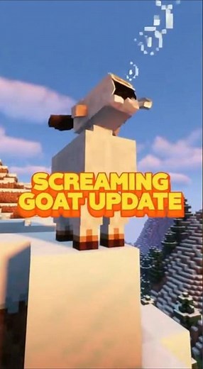 Minecraft’s SCREAMING GOAT Is INSANE 🤯#minecraft #minecraftshorts#minecraftupdate#newminecraft#game
