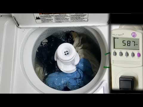How much electricity does a washer use? 2005 Estate topload washer + Kill-A-Watt meter (full cycle)