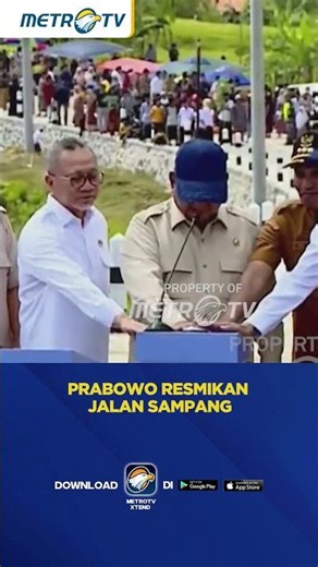 Prabowo Resmikan Perbaikan Jalan Sampang Dorong Ekonomi Daerah #shorts
