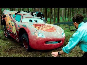 MOSTER McQueen in REAL LIFE Transformation transformers Car Eater