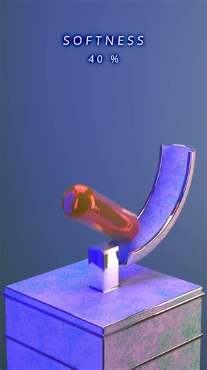 0% vs 100% - tube slide into a pipe! high space scale softbody simulation in houdini !