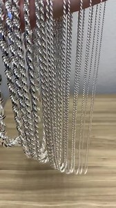 Sterling Silver Diamond-cut Rope Chain Men's Women's Necklace Solid 925 Made in Italy - Etsy