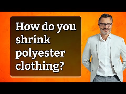 How do you shrink polyester clothing?