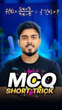 Inverse Function MCQ Trick 🔥 | SSC Math Shortcut