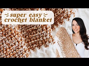 🧶 Beginner Friendly Chunky Crochet Blanket Super Quick & Easy { The Mabel Blanket }