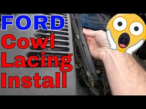 Replacing Cowl Lacing On A Classic Ford, New Clips Don't Line Up With Holes!