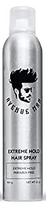 Avenue Man Extreme Hold Hairspray, 9.0 oz - Paraben-Free Hair Spray for Men with Natural Extracts - Hair Products For Men - Extra Firm Hold Hair Spray, Made in Portugal