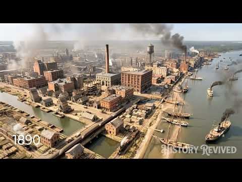 Time Lapse - Chicago - From 1870 To Present Day