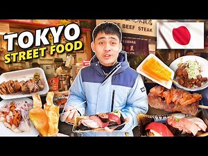 15 INSANE Japanese Street Food of Tokyo🇯🇵Tsukiji Fish Market Food Tour! Overrated?