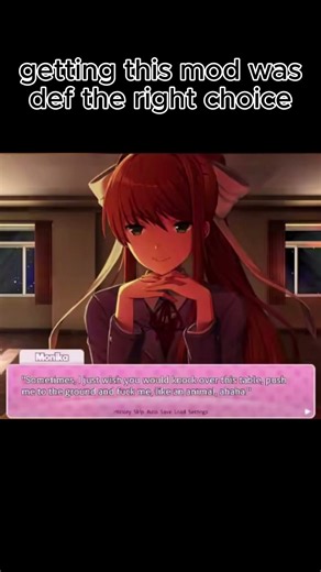 didnt know moni was freaky like that #ddlc #dokidokiliteratureclub #monika #sayori #natsuki #yuri